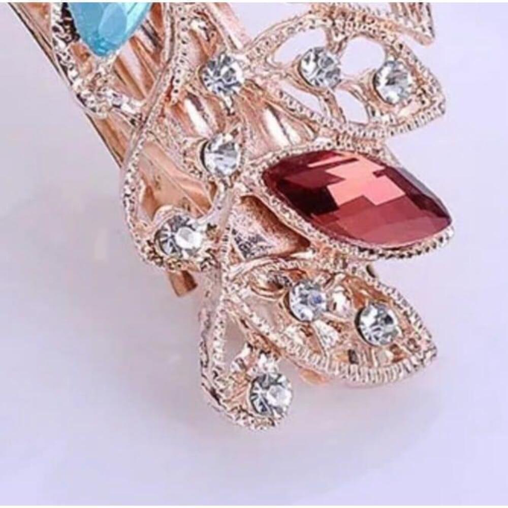 Rhinestone Butterfly Hair Clip In Multicolor - Picture 4 of 5